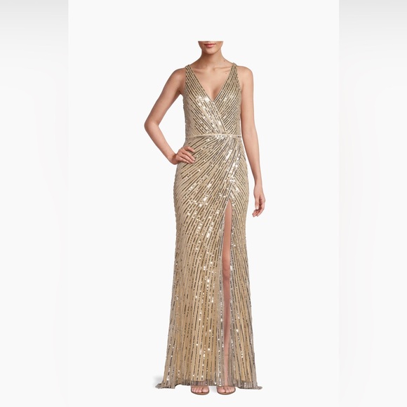 Mac Duggal Sequined Gown - Picture 2 of 9